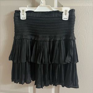 Black Ruffle Skort